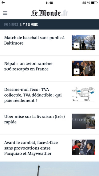 Exemple de cut-off - Le Monde
